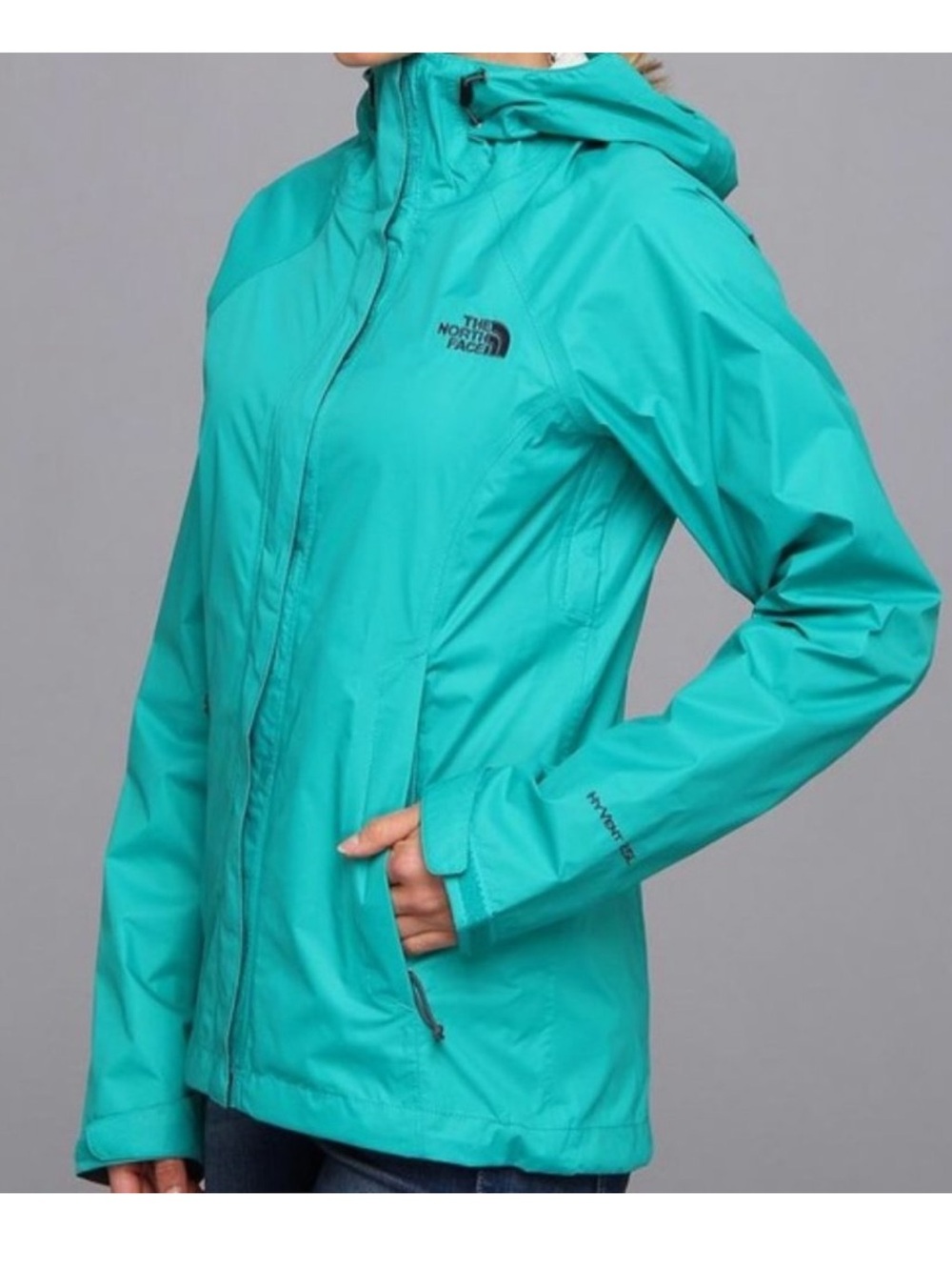 The North Face Venture Rain Jacket Hyvent 2.5L Teal Size Large